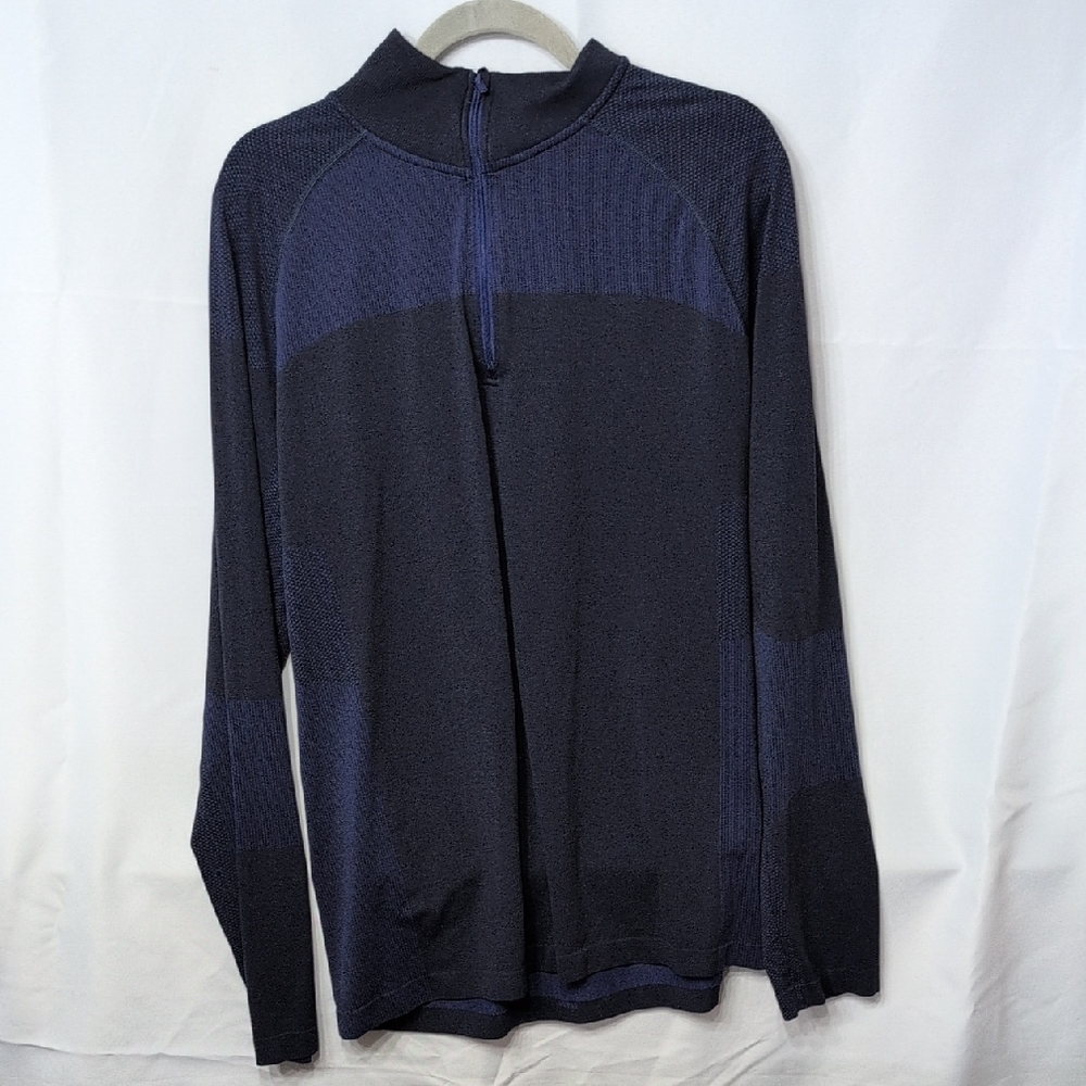 All in Motion Men's Zip-Up Sweater in Navy